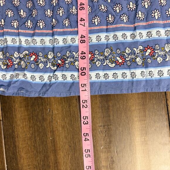 Old Navy Size XL Plus Size Blue, Pink, Floral Paisley Dress V neck Midi/Maxi - Picture 7 of 14